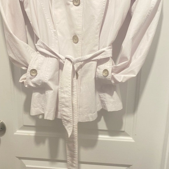 High Fashion Giacca White  Waist length trench coat - Picture 8 of 9